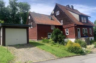 Haus kaufen in Krumme Straße, 37444 St. Andreasberg, freistehendes Ein bis Zweifamilienhaus mit großen Garten & Garage in Sankt Andreasberg