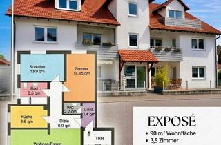 Wohnung kaufen in Plattenweg, 89542 Herbrechtingen, Provisionsfrei! Helle 3,5-Zi.-Wohnung mit Balkon & Stellplatz