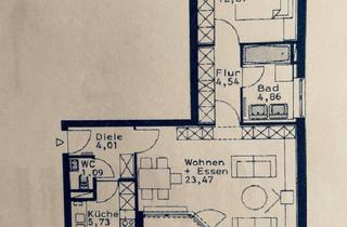 Wohnung mieten in 70469 Stuttgart, Stuttgart - Modern möblierte 2-Zimmer-Wohnung mit Balkon in Stuttgart-Feuerbach