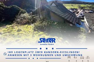 Haus kaufen in 79400 Kandern, Kandern - Ihr Logenplatz über Kandern-Riedlingen: Anwesen mit drei Wohnungen, Garten und Umschwung