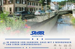 Haus kaufen in 79400 Kandern, Kandern - Neuer Preis: Haus mitten in Kandern mit 3 tollen Wohnungen und Gewerbeeinheit