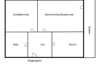 Wohnung kaufen in 63454 Hanau, Hanau - Vermietete 2-Zimmer Eigentumswohnung in Hanau zum Verkauf