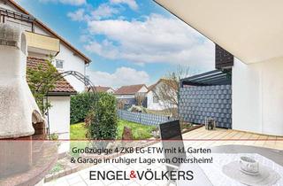 Wohnung kaufen in 76879 Ottersheim, Großzügige 4 ZKB EG-ETW mit kl. Garten & Garage in ruhiger Lage von Ottersheim!