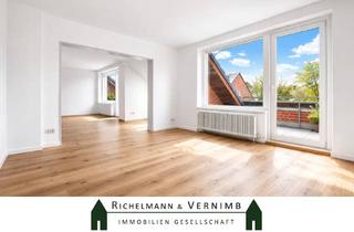 Wohnung kaufen in 22559 Rissen, courtagefrei: 141 m² Freiheit über den Dächern – Dachgeschosswohnung mit Ausbaupotenzial