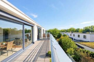 Penthouse kaufen in 81825 Trudering-Riem, Einzigartige Gelegenheit: Penthouse Wohnung mit Dachterrasse in zweiter Reihe und sonniger Südlage!