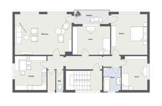 Wohnung mieten in Schulstrasse, 86609 Donauwörth, Attraktive 4-Zimmer-Wohnung mit Balkon in Donauwörth, Riedlingen
