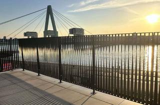 Wohnung mieten in Siegburger Str. 109a, 50679 Deutz, Exklusive Dachgeschoss-Maisonette mit großer Dachterrasse und Rheinblick– Erstbezug in Köln-Deutz