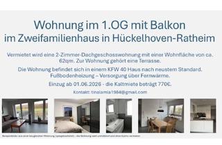 Wohnung mieten in Diebsweg 46, 41836 Hückelhoven, Wohnung im 1.OG mit Balkon im Zweifamilienhaus in Hückelhoven-Ratheim