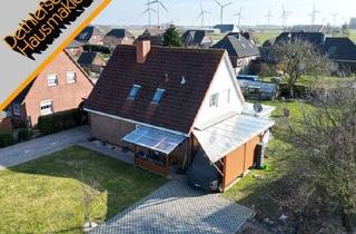 Einfamilienhaus kaufen in 25709 Kaiser-Wilhelm-Koog, Nordseenahes Einfamilienhaus bei Friedrichskoog mit Wohnmobil-Carport und Platz fürs Hobby