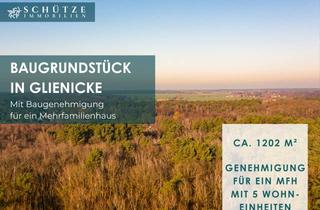 Grundstück zu kaufen in 16548 Glienicke, Baugrundstück mit Baugenehmigung für MFH mit 5 Wohneinheiten