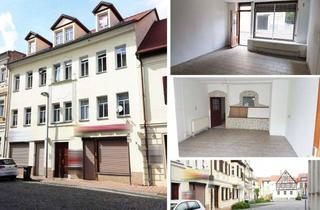 Geschäftslokal mieten in 04539 Groitzsch, Kleine Ladenfläche in toller Marktlage in Groitzsch - 2 Räume, AR, WC, großes Schaufenster mit Rollladen