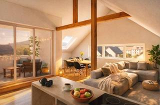 Wohnung kaufen in 77781 Biberach, Wohnen mit 131,8m² auf einer Ebene mit Blick von der Dachterrasse über die Dächer von Biberach