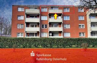 Wohnung kaufen in 27711 Osterholz-Scharmbeck, Osterholz-Scharmbeck: Vermietete 4-Zi-ETW mit Loggia zur Kapitalanlage