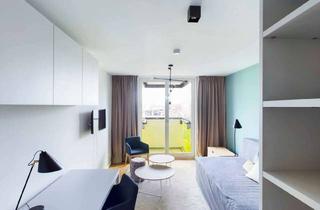 Wohnung mieten in Allee Der Kosmonauten 25a, 10315 Friedrichsfelde, Möbliert 1 Zimmer Studio mit Aufzug und Balkon