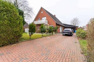 Einfamilienhaus kaufen in 26529 Osteel, Nordseeküste! Großzügiges Einfamilienhaus mit Anbau, Garage, Gartenanlage und Terrasse in ruhiger La