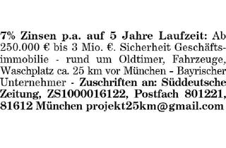 Anlageobjekt in 80331 München, Geschäfts immobilie- rund um Oldtimer