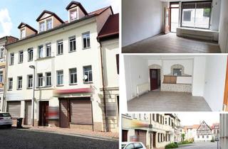 Büro zu mieten in 04539 Groitzsch, Kleine Ladenfläche in toller Marktlage in Groitzsch - 2 Räume, AR, WC, großes Schaufenster mit Rollladen