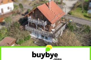 Haus kaufen in 36115 Hilders, Hilders - Hilders (Rhön): Ferienhaus Holzblockhaus mit 2 Ferienwohnungen + Kellerwohnung inkl. Schäferwagen