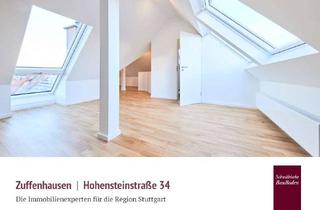 Wohnung kaufen in Hohensteinstrasse 34, 70435 Zuffenhausen, Einziehen & Aufatmen – sonnige 4‑Zi. Maisonette mit Studio über den Dächern Zuffenhausens +++