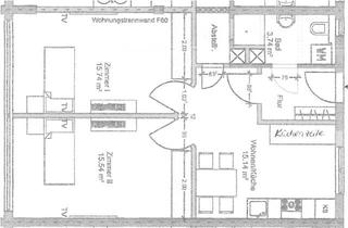 Wohnung mieten in Vahrer Str. 271, 28329 Neue Vahr Südwest, 2-Zi-Whg im 1. OG in Bremen-Neue Vahr Südwest