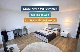 Immobilie mieten in Kirchstraße, 73730 Esslingen, WG Zimmer, möbliert, Wlan, TV, Teilung Bad, WC und Küche, Waschmaschine, Terrasse