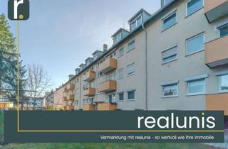 Wohnung kaufen in 68309 Käfertal, Kapitalanlage – Vermietete 2-Zimmer-Dachgeschosswohnung mit Balkon in Mannheim - nur bei realunis