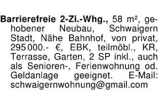 Wohnung kaufen in 74193 Schwaigern, Barrierefreie 2-Zi.-Whg., 58 m², gehobener Neubau, Schwaigern St