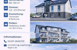 Wohnung mieten in Vogelsanger Str. 80, 58300 Wetter, Exklusive Neubauwohnungen mit Balkon oder Terrasse in Wetter Volmarstein