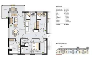 Wohnung mieten in Im Eichet XX, 87719 Mindelheim, Großzügige, gut aufgeteilte 4 ZKB mit Balkon im 2. OG
