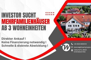 Mehrfamilienhaus kaufen in 39218 Schönebeck, Investor sucht Häuser ab 3 WE | Kein Kredit nötig | Direktkauf mit zügiger, reibungsloser Abwicklung