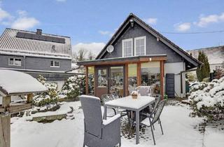 Doppelhaushälfte kaufen in 51709 Marienheide, Marienheide - Wohnkomfort mit Charme! - DHH mit Wintergarten und Sauna