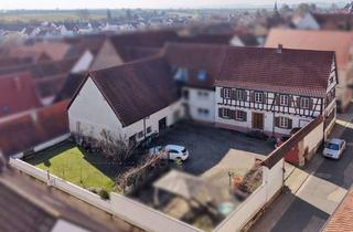 Haus kaufen in 76865 Insheim, Traditionelles spätbarockes Fachwerkhaus unter Denkmalschutz – flexibel für Ihr Leben