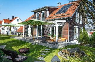 Haus kaufen in 85283 Wolnzach, Luxuriöses Traumhaus von Baufritz, Sauna, Büro, Garagen & grandiosem Ausblick, Wolnzach