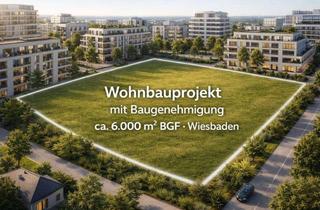 Grundstück zu kaufen in 65183 Wiesbaden, Wohnbauprojekt mit Baugenehmigung ca. 6.000 m² BGF