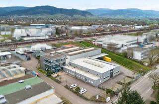 Lager kaufen in 76534 Steinbach, Im Alleinauftrag: Industriehalle mit eigenem Trafo, 9 m Höhe & Erweiterungspotenzial – Baden-Baden