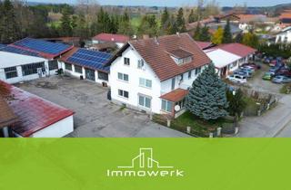 Mehrfamilienhaus kaufen in 87668 Rieden, Mehrfamilienhaus mit Reihengarage und Werkstatthallen