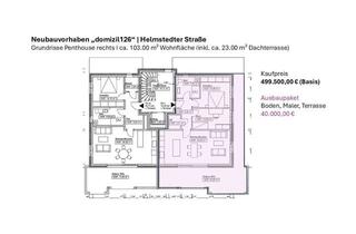Penthouse kaufen in Helmstedter Straße 82a, 38126 Braunschweig, Haus 3 | Wohnung 6 | Penthouse
