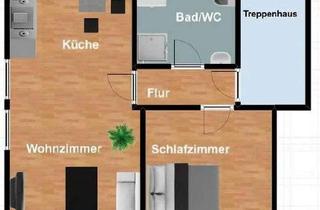 Wohnung mieten in Lärchenweg, 61231 Bad Nauheim, Großzügig geschnittene 2-Zimmer-Dachgeschosswohnung mit Weitblick