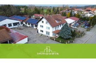 Mehrfamilienhaus kaufen in 87668 Rieden, Mehrfamilienhaus mit Reihengarage und Werkstatthallen