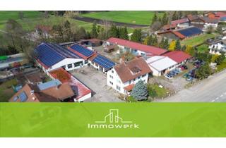 Gewerbeimmobilie kaufen in 87668 Rieden, Werkstatthallen und Mehrfamilienhaus mit Reihengarage