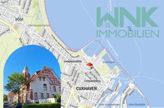 Wohnung kaufen in 27472 Cuxhaven, Meerblick im Lotsenviertel – 135 m² Altbauwohnung im historischen Kasernengebäude hinter dem Deich