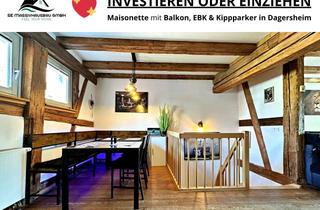 Wohnung kaufen in 71034 Böblingen, JETZT INVESTIEREN ODER EINZIEHEN – Maisonette mit Balkon, EBK & Kippparker in Dagersheim