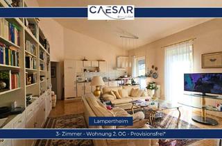 Wohnung kaufen in 68623 Lampertheim, Großzügige 3-Zimmer-Dachgeschosswohnung mit Balkon in zentraler Lage von Lampertheim