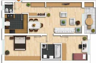 Wohnung mieten in 55131 Oberstadt, Helle 3-Zimmer Wohnung im 2. OG mit Balkon in Mainz-Oberstadt (nähe Volkspark)