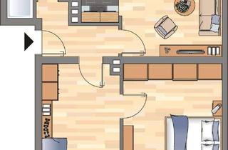 Wohnung mieten in Kniprodestraße 140, 26388 Fedderwardergroden, 2-Zimmer-Wohnung in Wilhelmshaven Fedderwardergroden