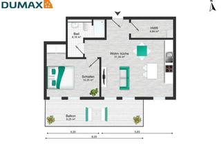 Wohnung mieten in 27239 Twistringen, 2 ZKB-WHG mit Balkon und Traumküche in Twistringen
