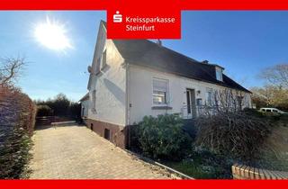 Doppelhaushälfte kaufen in 49525 Lengerich, Renovierungsbedürftige Doppelhaushälfte mit Potenzial und weiterem Baugrundstück
