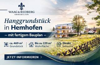 Grundstück zu kaufen in 91334 Hemhofen, Hanggrundstück in Hemhofen mit fertigem Bauplan – 229 m² Wohnfläche realisierbar