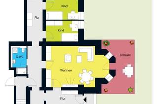Wohnung mieten in 01662 Meißen, Großzügige Familienwohnung mit 2 Terrassen und Garten!