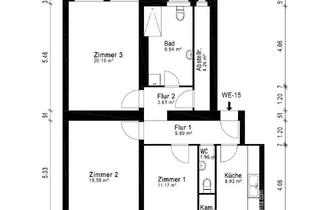 Wohnung mieten in Zobeltitzstraße 81, 13403 Reinickendorf, Sanierte 3-Zimmer-Wohnung mit 2 Bädern, Balkon, Stauraum & Keller - Reinickendorf